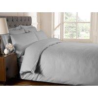 Rapport Home 250 Thread Count Stripe Cotton Quilt Cover in Silver | Size: Single