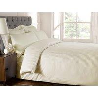 Rapport Home 250 Thread Count Stripe Cotton Quilt Cover in Cream | Size: Super King