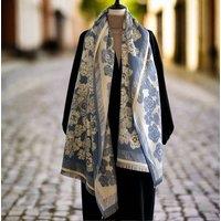 Lemon Daisy Accessories Women's Talie Winter Scarf Shawl in Blue