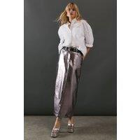 Metallic Pencil Skirt