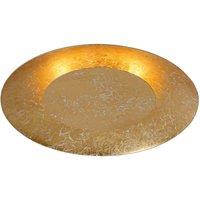 Lucide 'FOSKAL' Non Dimmable Stylish Modern Indoor LED Flush Ceiling Light in Yellow