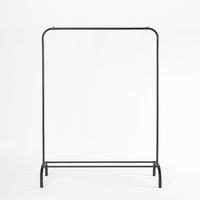 OHS Heavy Duty Clothes Rail Display Hanging Stand with Shoe Rack in Black