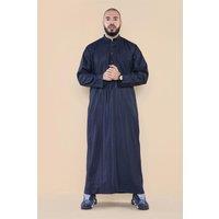 Thobez Men's Muslim Nehru Collar Eid Thobe in Navy | Size: 60R