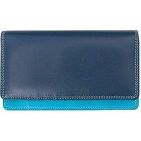 PRIMEHIDE Women's Soft Leather Matinee Purse, RFID with Gift Box in Blue