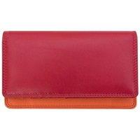 PRIMEHIDE Women's Soft Leather Matinee Purse, RFID with Gift Box in Red