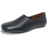 Chums Men's Leather Grecian Slippers with Leather Soles in Black | Size: 9
