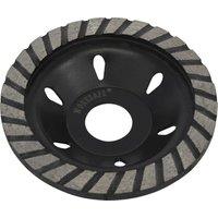 Loops Diamond Cup Stone Concrete Grinding Disc - 105mm Dia - 22mm Bore - Angle Grind