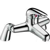 Balterley Willow Single Lever Deck Mounted Bath Filler Tap - Chrome in Silver