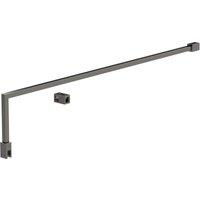 Balterley Wetroom Accessories Screen Support Arm - Brushed Pewter in Silver