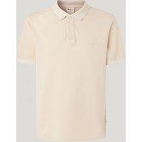 Pepe Jeans Men's New Oliver Garment Dyed Small Logo Short Sleeve Polo Shirt Cream | Size: XL