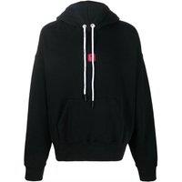 Palm Angels Men's Bold Angels PXP Logo Black Hoodie | Size: Large