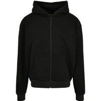 Build Your Brand Men's Ultra Heavyweight Full Zip Hoodie in Black | Size: 2XL