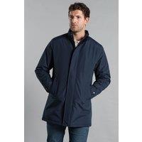 Kensington Eastside Men's Funnel Neck Button-Up Coat in Navy | Size: Large