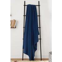 OHS Wholesale 10 Pack Plain Fleece Blanket Sofa Throw Joblot in Navy | Size: 120 cm x 150 cm
