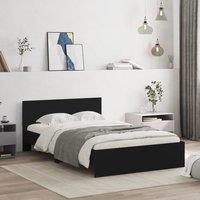 Berkfield Home Bed Frame without Mattress Black 120x200 cm | Size: Small Double
