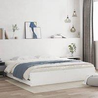 Berkfield Home Bed Frame with Drawers without Mattress White 200x200 cm