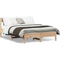 Berkfield Home Bed Frame without Mattress 160x200 cm Solid Wood Pine in Brown