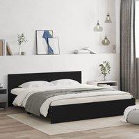 Berkfield Home Bed Frame without Mattress Black 160x200 cm