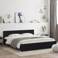 Berkfield Home Bed Frame without Mattress Black 200x200 cm