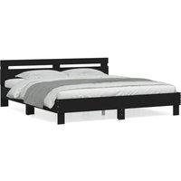 Berkfield Home Bed Frame without Mattress Black 160x200 cm