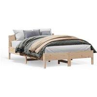 Berkfield Home Bed Frame without Mattress 160x200 cm Solid Wood Pine in Brown