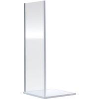 Balterley Ruwa 6mm Toughened Safety Glass Side Panel - 1900 x 800mm - Chrome in Silver