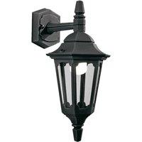 Netlighting Parish 1 Light Outdoor Wall Lantern Light Black IP44 E27