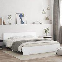 Berkfield Home Bed Frame without Mattress White 200x200 cm