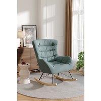 Nordic Wooden Rocking Chair for Living Room Bedroom