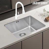 JASSFERRY Undermount Kitchen Sink 540 x 440 mm in Silver