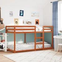Berkfield Home Bunk Bed without Mattress Wax Brown 80x200 cm Solid Wood Pine