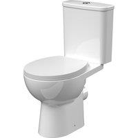 Balterley Curved Rimless Toilet Pan, Cistern & Soft Close Seat in White
