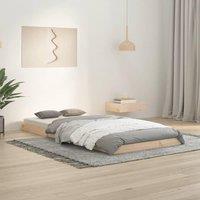 Bed Frame without Mattress 90x200 cm Solid Wood Pine