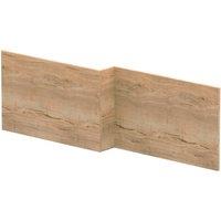 Balterley L Shape Square Front Bath Panel Woodgrain Autumn Oak 1700mmTextured in Brown
