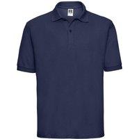 Russell Men's Polycotton Pique Polo Shirt in Navy | Size: Small