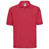 Russell Men's Polycotton Pique Polo Shirt in Red | Size: Large