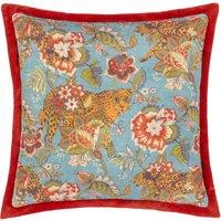 Wylder Tropics Jawai Tropical Floral Velvet Cushion | Size: 50 cm x 50 cm