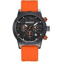 Breed Men's Double Agent Chronograph Watch with Date in Burnt Orange