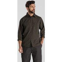 Craghoppers Men's NosiDefense Cotton-Blend 'Kiwi' Long Sleeve Shirt in Dark Green | Size: Small