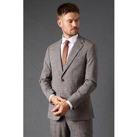 Burton Men's Charcoal Slim Fit Puppytooth Check Suit Jacket | Size: 36R