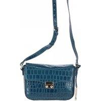 'Elegance' Croc Embossed Leather Cross Body Bag