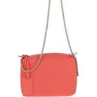 Ashwood Leather Women's Real Leather Small Quilted Shoulder Chain Bag in Pink
