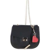 Real Leather with Chain Strap Small Cross Body Bag