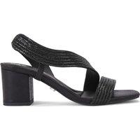 Carvela Women's 'Gala Block Jewel 60' Sandals in Black | Size: 3