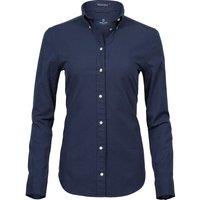 TEE JAYS Women's Perfect Oxford Shirt in Navy | Size: 16