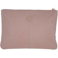 Large Padded Leather Pouch Bag