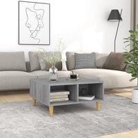 Berkfield Home Coffee Table Grey Sonoma 60x60x30 cm Engineered Wood | Size: 60 x 60 x 30 cm