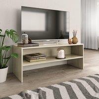 Berkfield Home TV Cabinet Sonoma Oak 100x40x40 cm Engineered Wood in Brown | Size: 100 x 40 x 40 cm