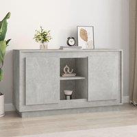 Berkfield Home Sideboard Concrete Grey 102x35x60 cm Engineered Wood | Size: 102 x 35 x 60 cm