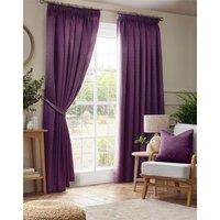Luxury Living Adi Lined Pencil Pleat Curtains in Purple | Size: 229 cm width x 274 cm drop